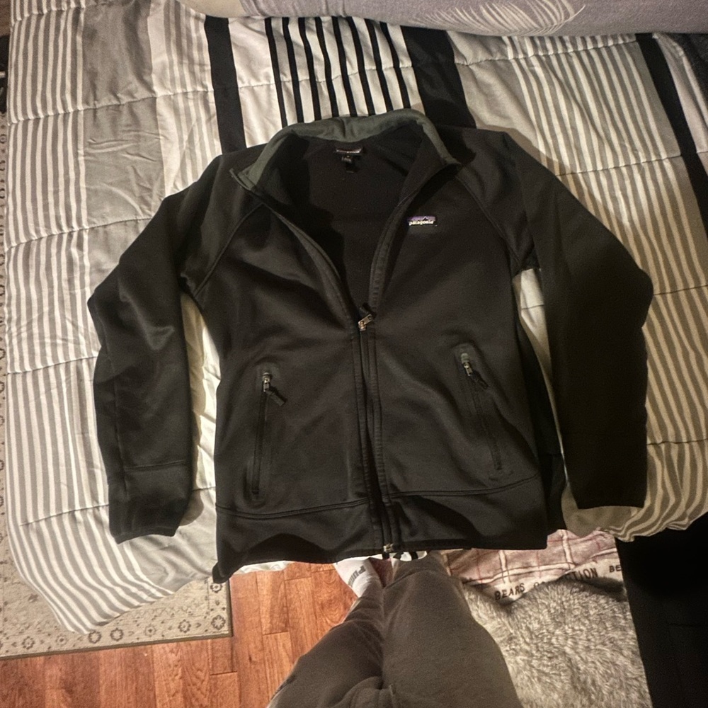 Patagonia Black Zip Up Sweater Fleece